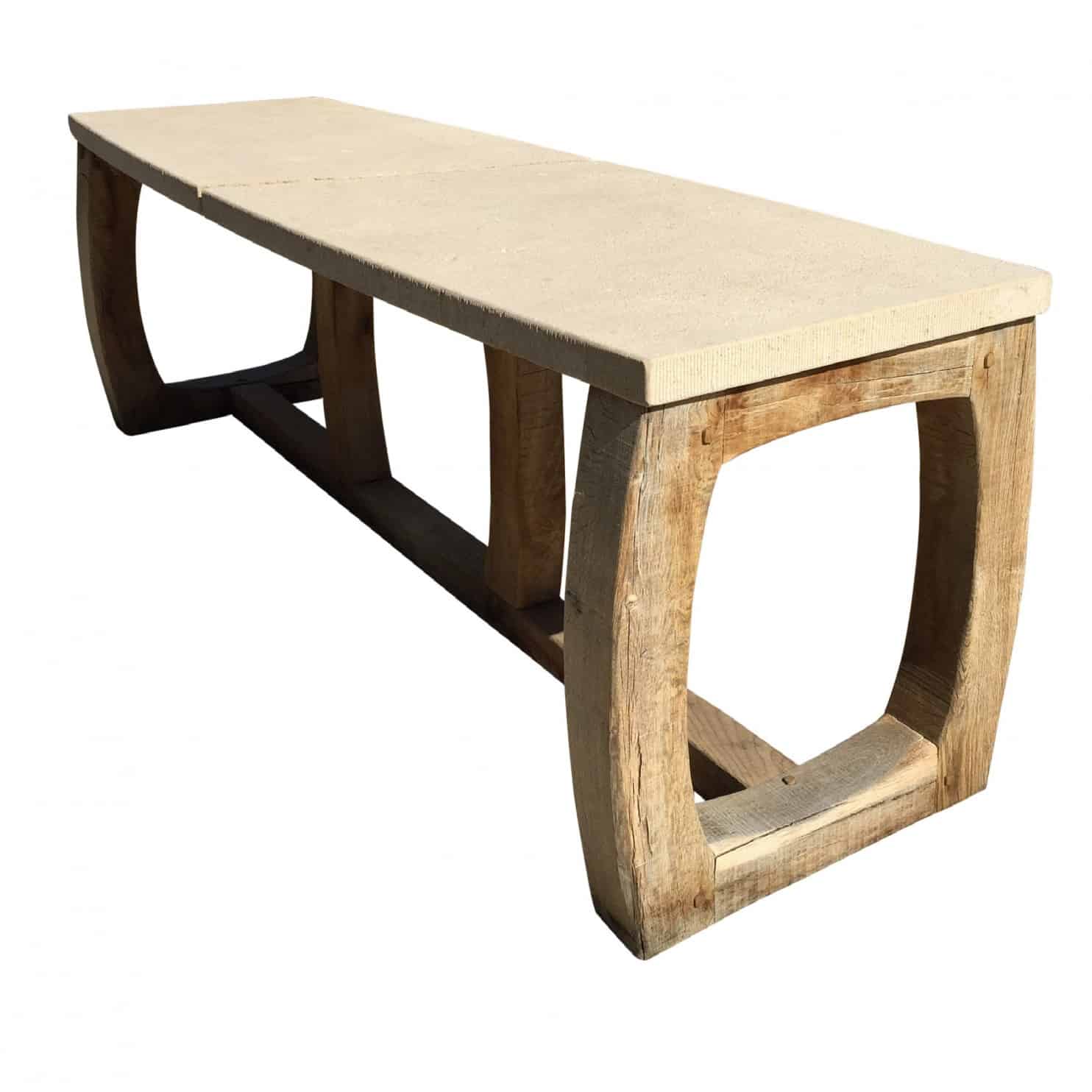 Sempre Rectangular Limestone Table Cabana Home Cabana Home