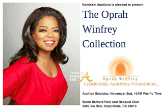 2 Catalog Cover for Oprah Winfrey Collection Auction