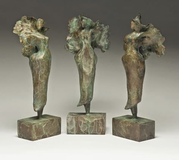 Bronze Angels 8in.H