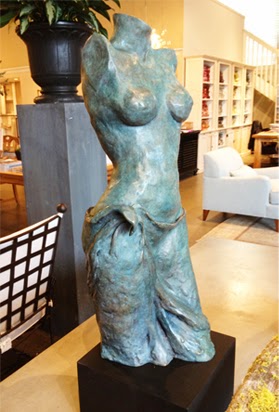 Bronze on view at Cabana Home- Mill Valley