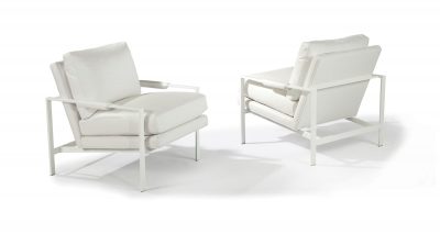 Milo Baughman 951 Design Classic Chair, by Thayer Coggin White
