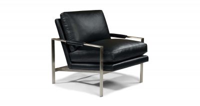 Milo Baughman 951 Design Classic Chair, by Thayer Coggin Brushed Bronze