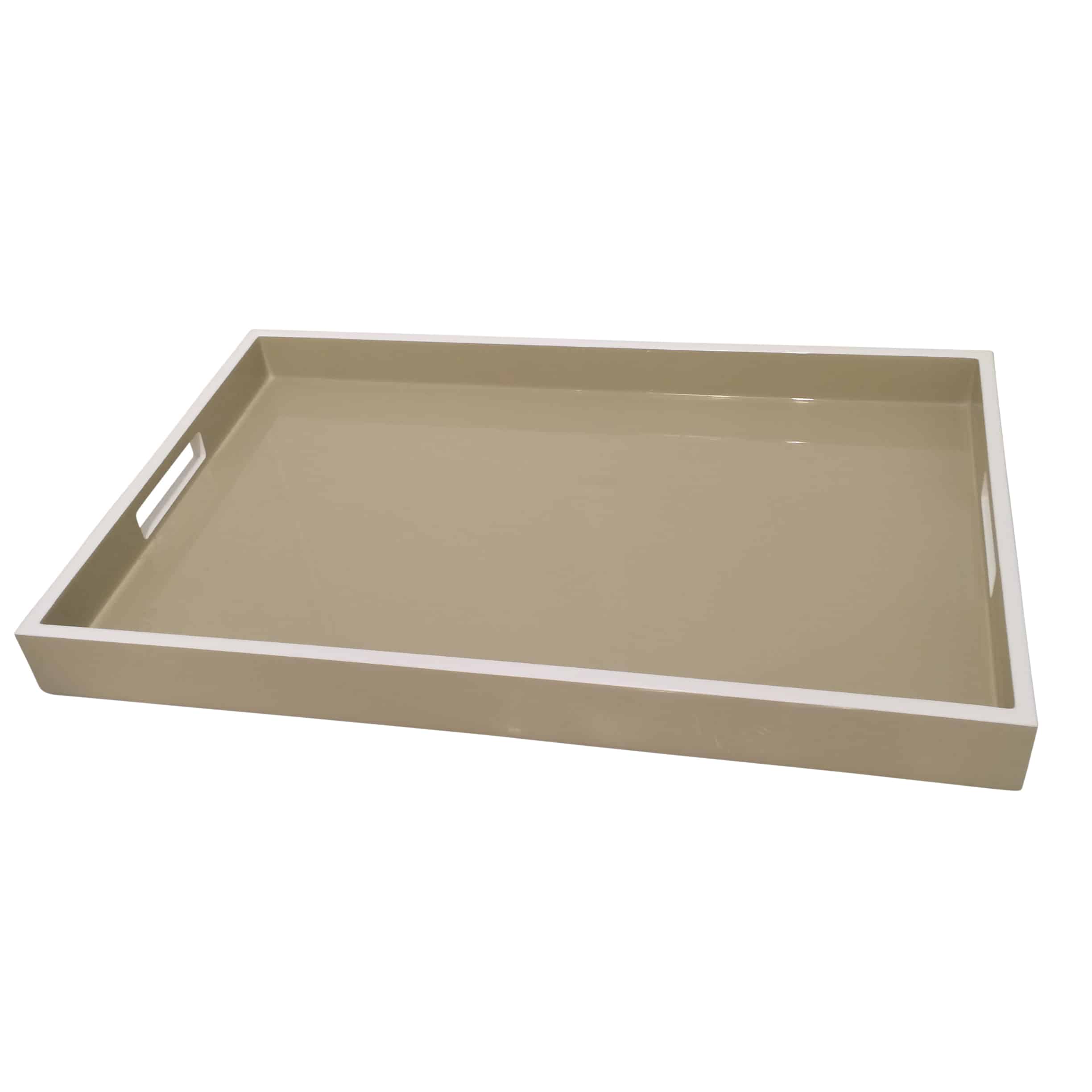Open Side Lacquer Serving Tray