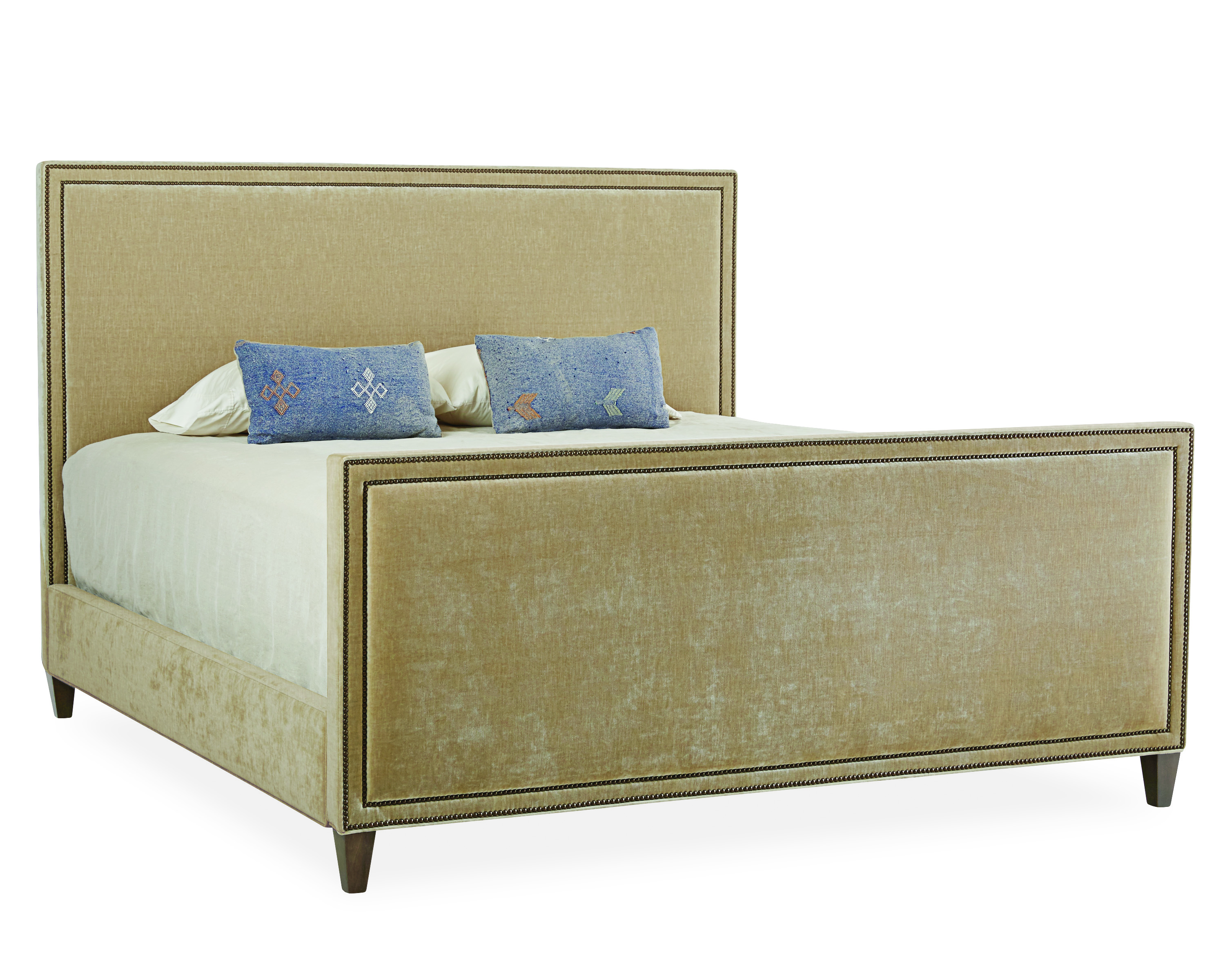 Lee Nailhead-trim Upholstered Headboard & Footboard | Cabana Home