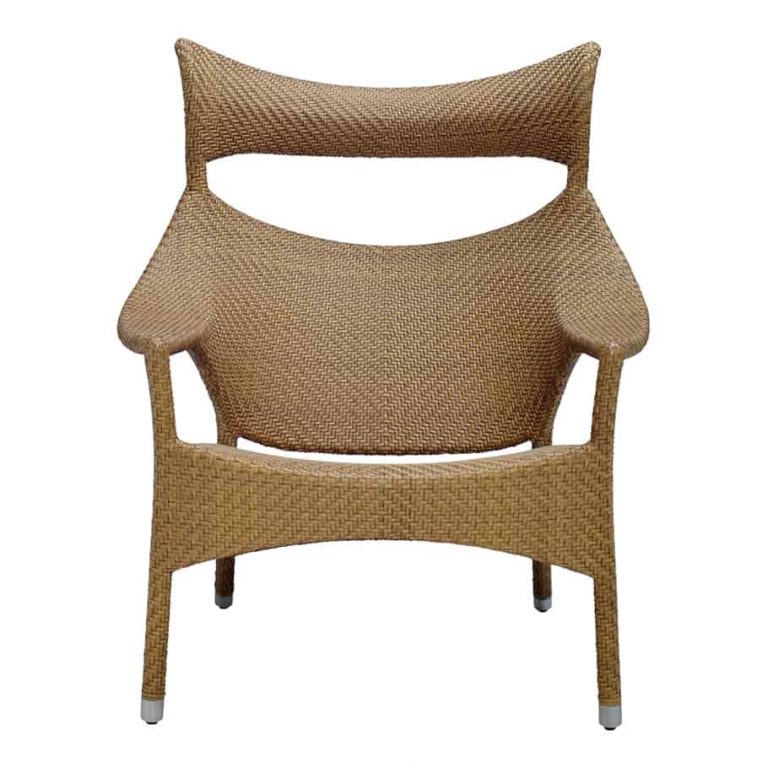 Amari High Back Lounge Chair Caramel Cabana Home