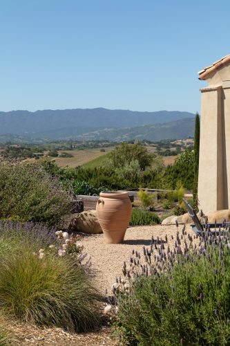 Los Olivos Residence architectural photography view of the mountains