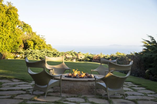 Ocean View Residence Santa Barbara - Backyard firepit